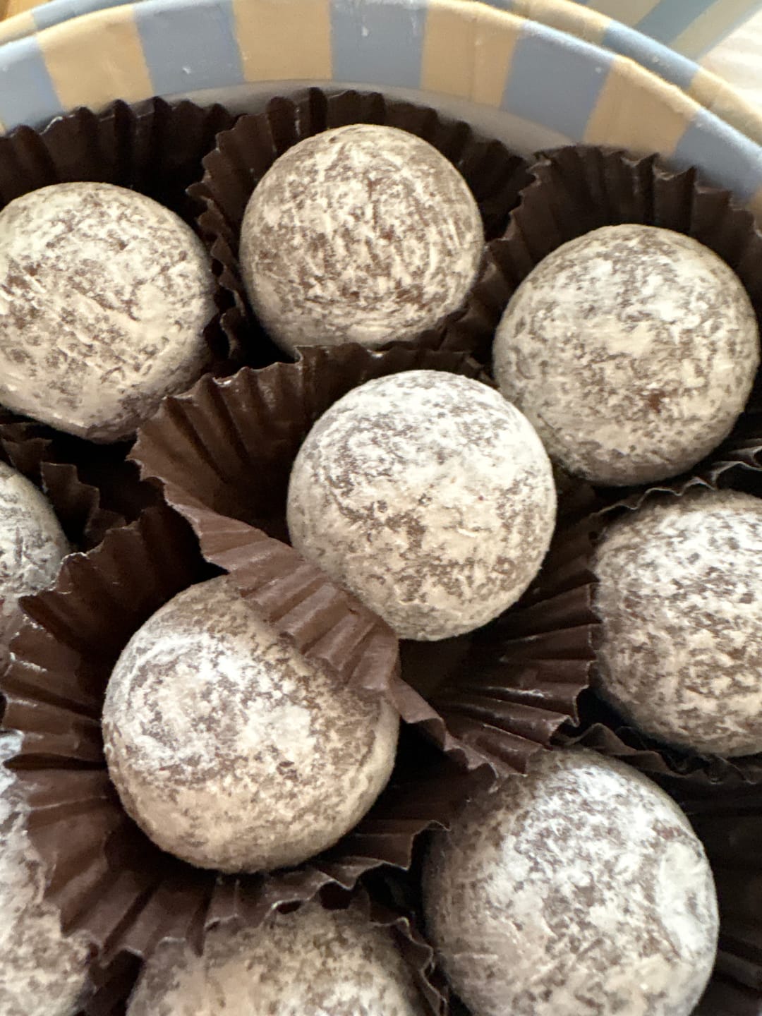 Customer photo review of Milk and Dark Sea Salt Caramel Striped Box 240g