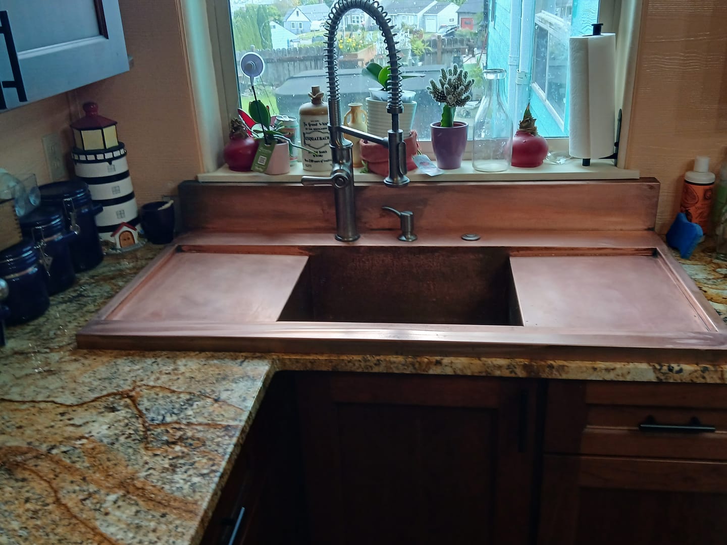 Customer photo review of Drainboard Sink - Pure Copper