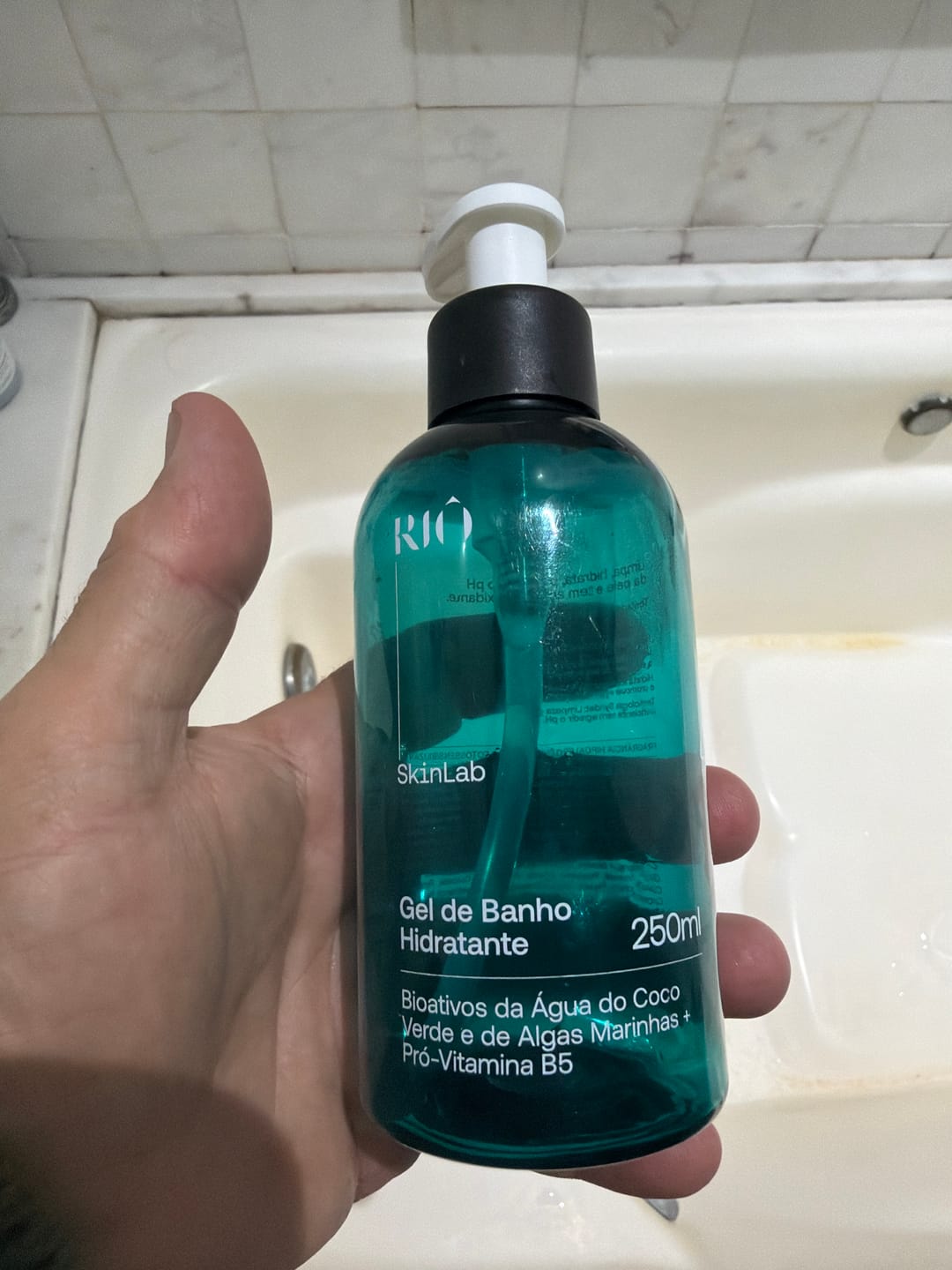 Customer photo review of Gel de Banho Hidratante