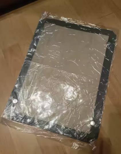 Customer photo review of Leakproof Baking Mat That Snaps Into a Tray