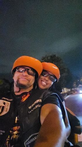 Customer photo review of Premium Baseball Cap Motorcycle Helmet