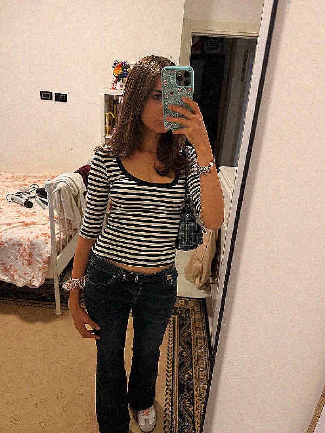 Customer photo review of IAMXIAA Retro Striped Slim Top