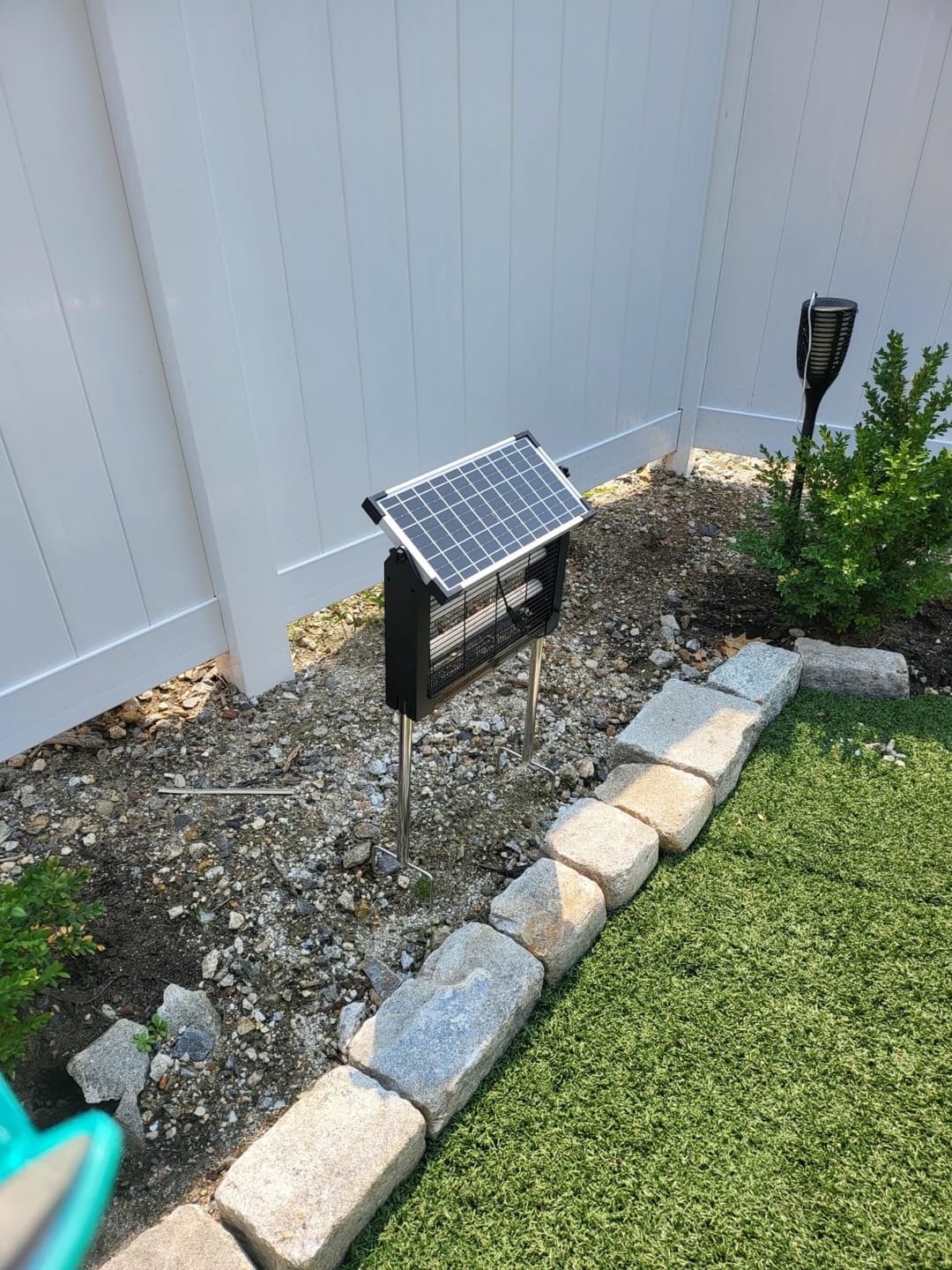 Customer photo review of GroundGuard Sentinel — Solar Bug Zapper