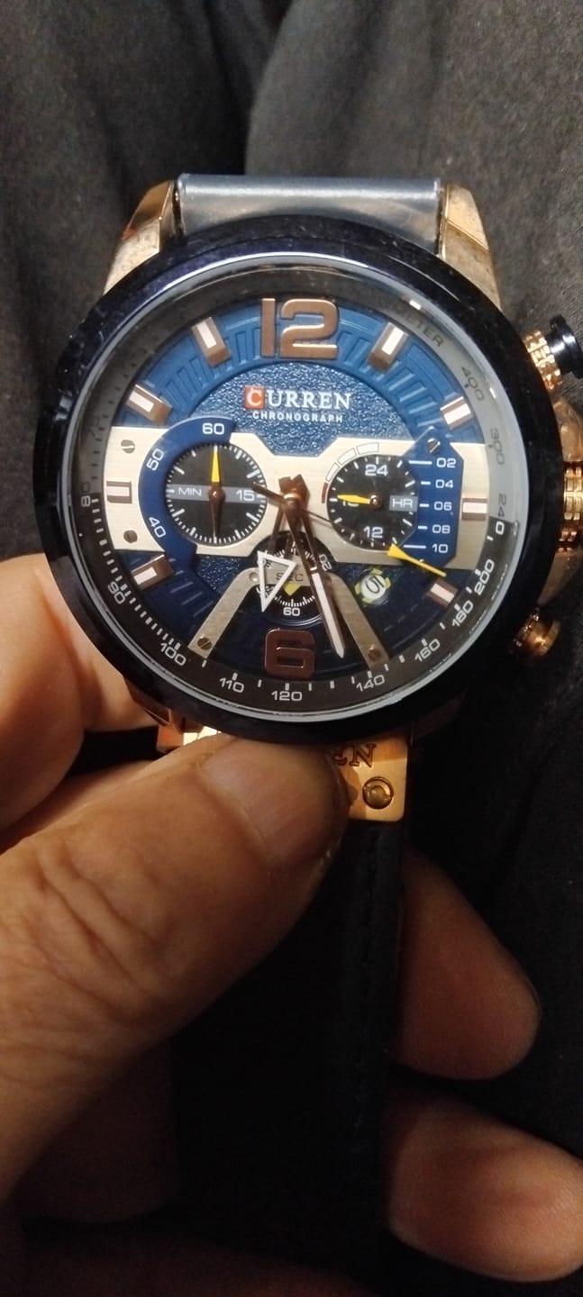 Customer photo review of Curren Galacticos® orologio uomo pelle