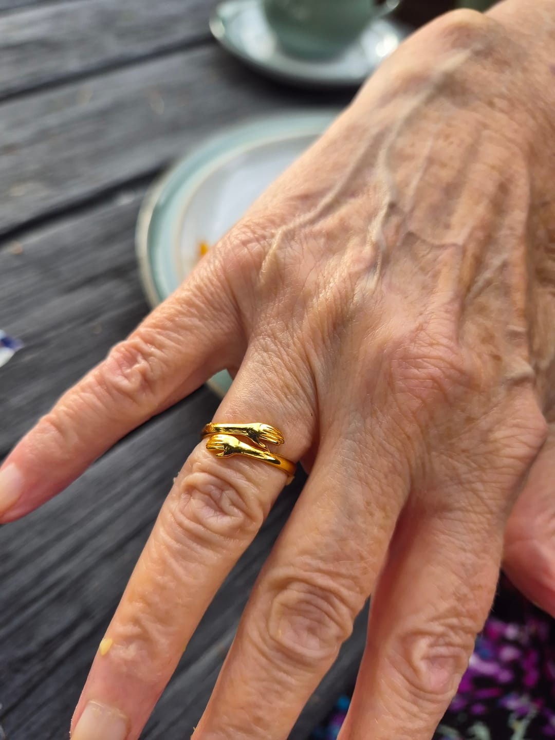 Customer photo review of The “Always With You” Hug Ring