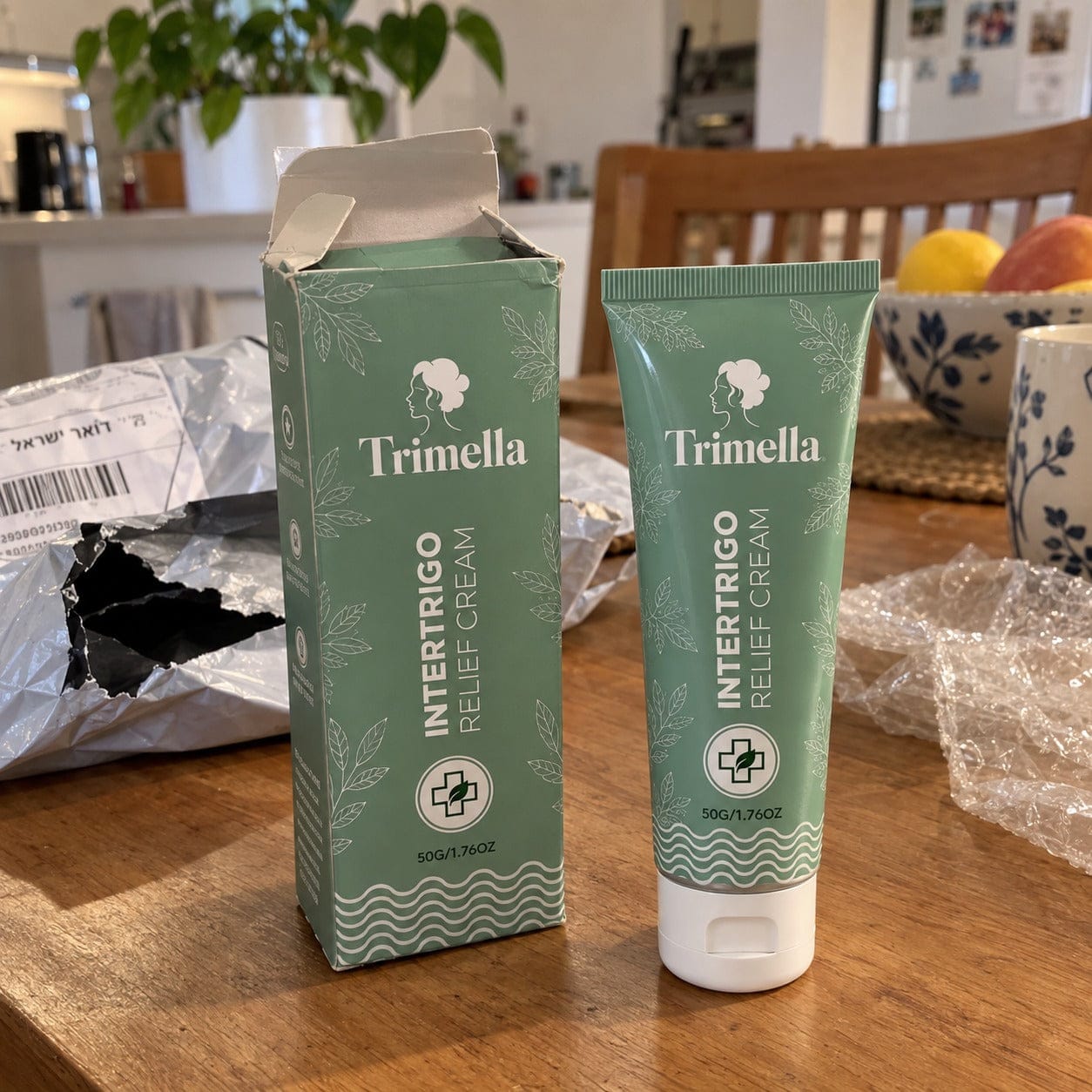 Customer photo review of קרם ייעודי להרגעת שפשפות בקפלי העור, להפחתת גירוי ולהחזרת תחושת נוחות יומיומית