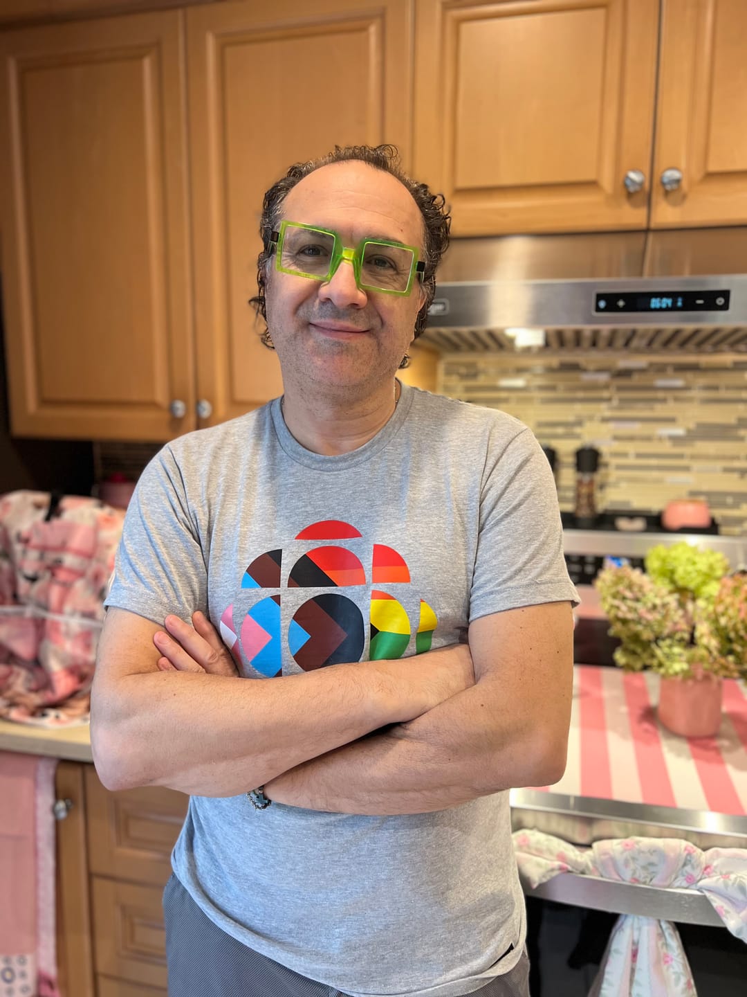 Customer photo review of CBC Progress Pride Gem Logo T-shirt