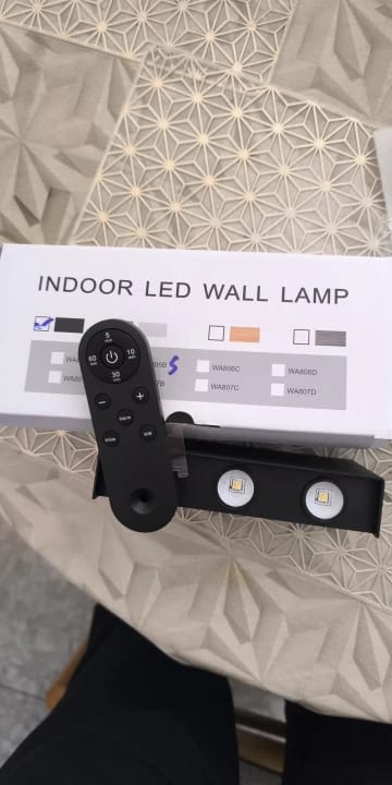 Customer photo review of Rechargeable Up and Down Wall Lamp
