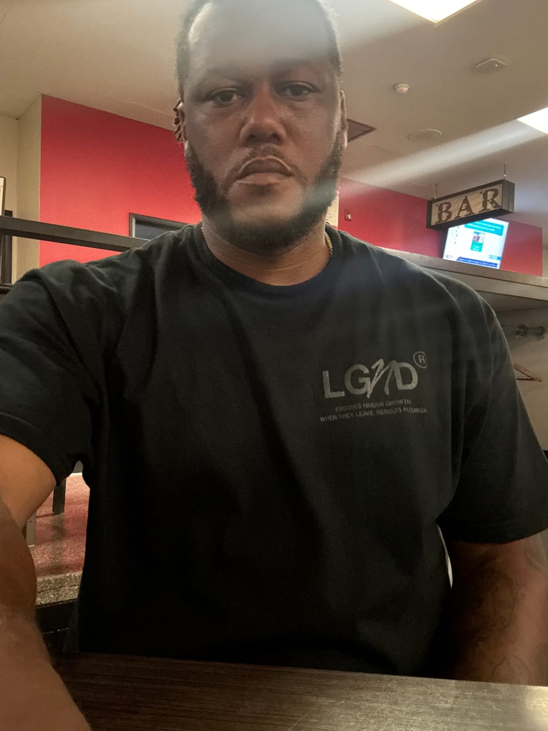 Customer photo review of Blackout Excuse-Free Tee