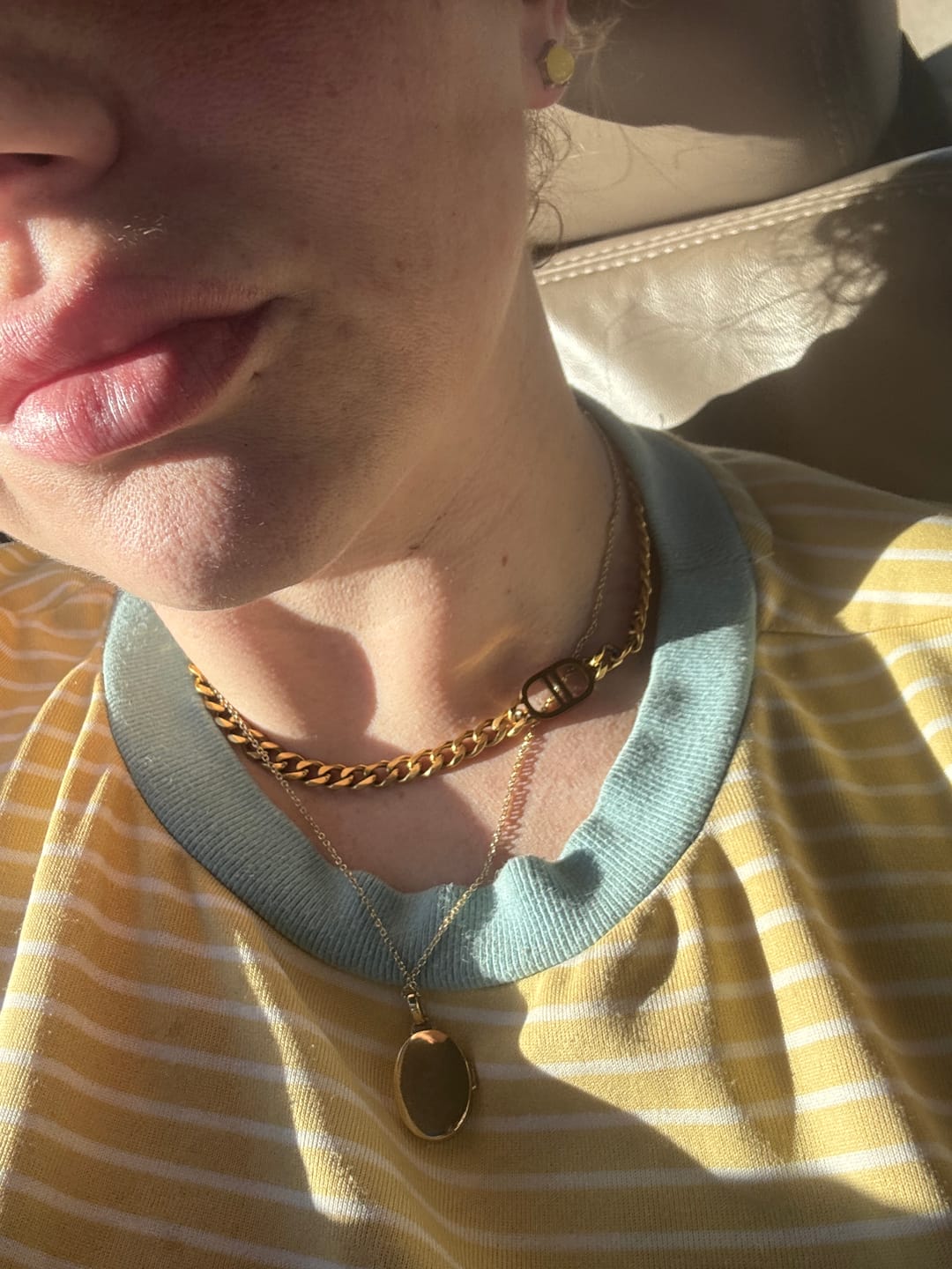 Customer photo review of Edgy Cuban Chain Choker