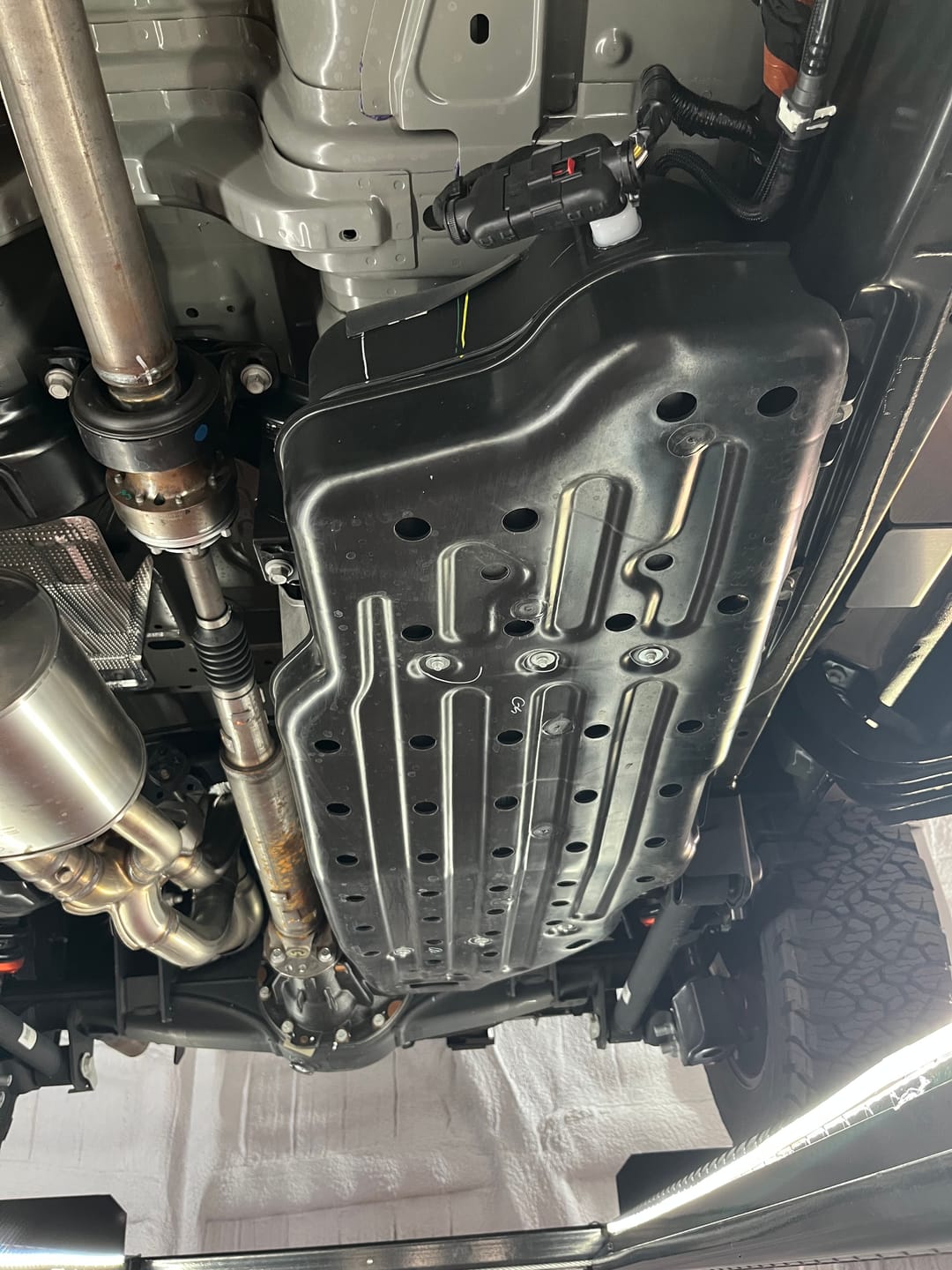 Customer photo review of RIVAL Aluminum Gas Tank Skid Plate 2024-2026 Ford Ranger Raptor