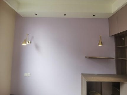 Customer photo review of Wall Light, Iron Swing Arm, Conical Shade, Hardwired, Wall Sconce