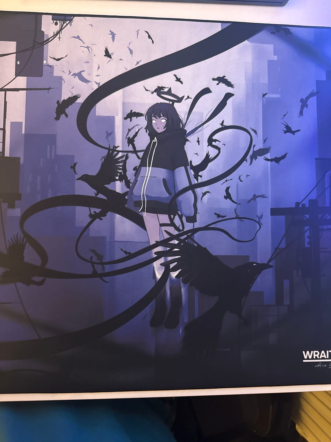 Customer photo review of Wraith Ace Series [Ravenfall] Limited Edition Poron Mousepad