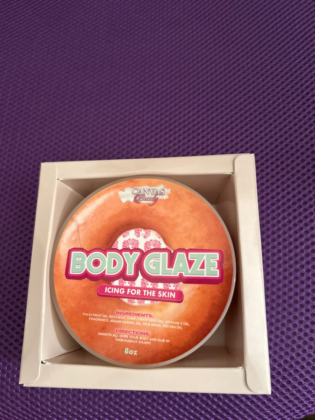 Customer photo review of BODY GLAZE: GLAZED DONUT