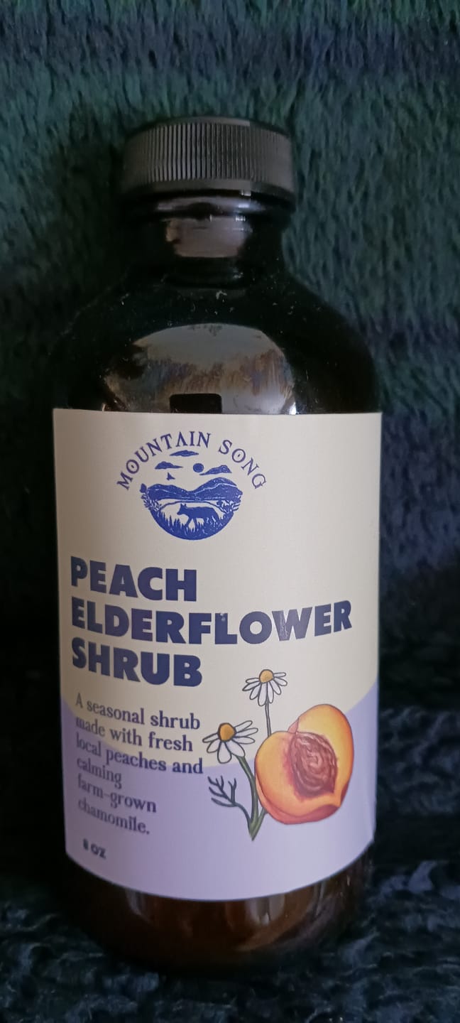 Customer photo review of Peach Elderflower Shrub