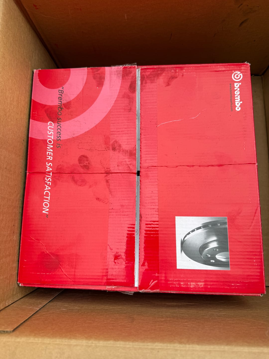 Customer photo review of Brembo OE 18-22 Hyundai Kona/2021 Kia Seltos Friction Brake Disc 08.D882.11