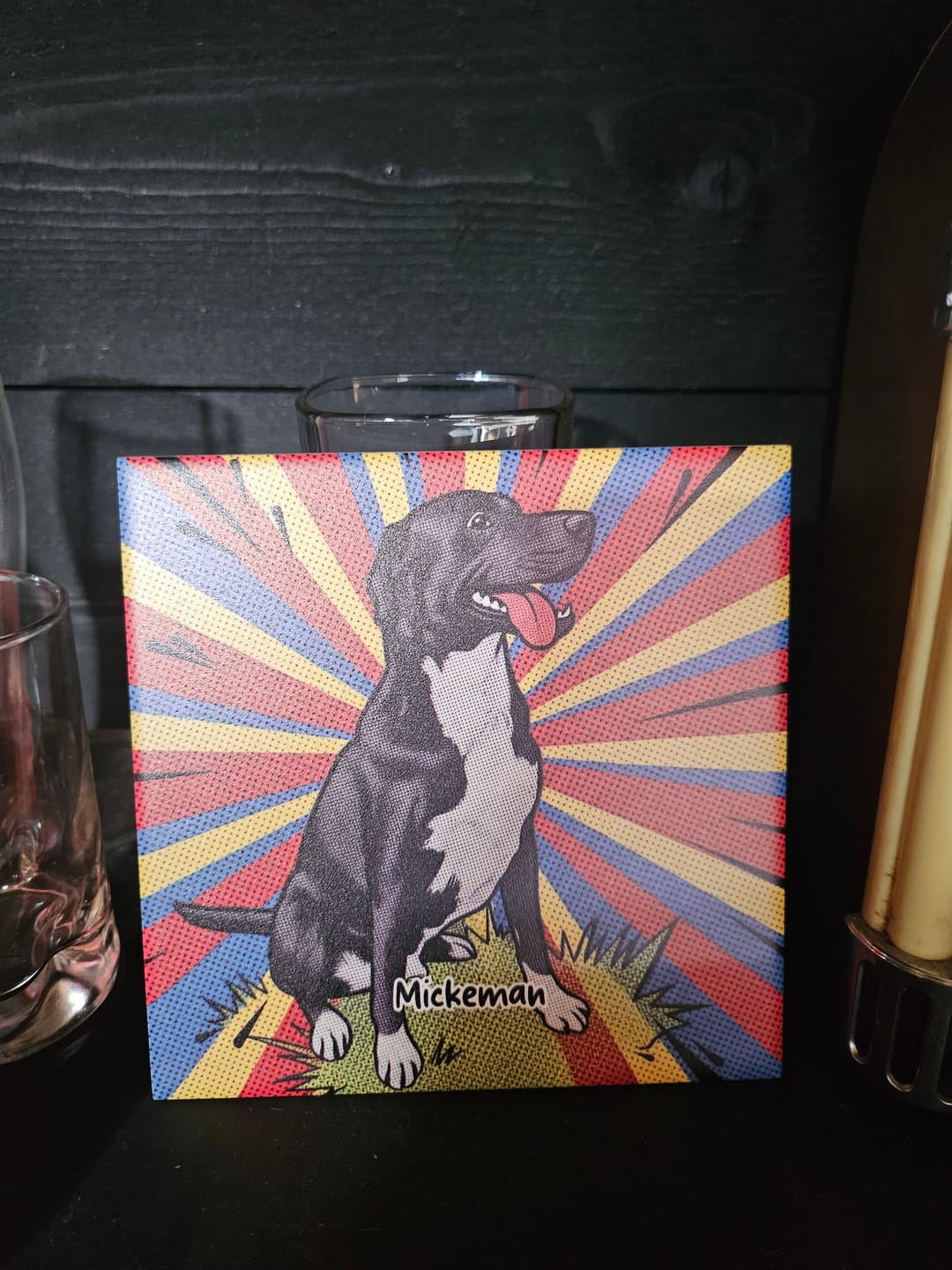 Customer photo review of Pop Art Tegel – Jouw Foto als Vintage Comic Book Illustratie