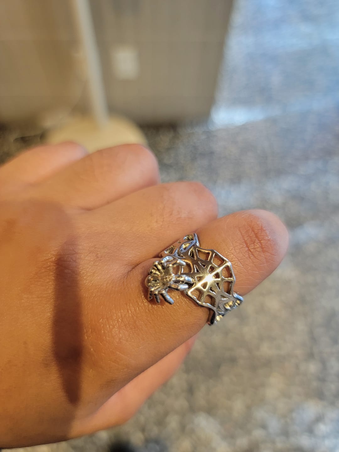 Customer photo review of SPIDER WEB RING