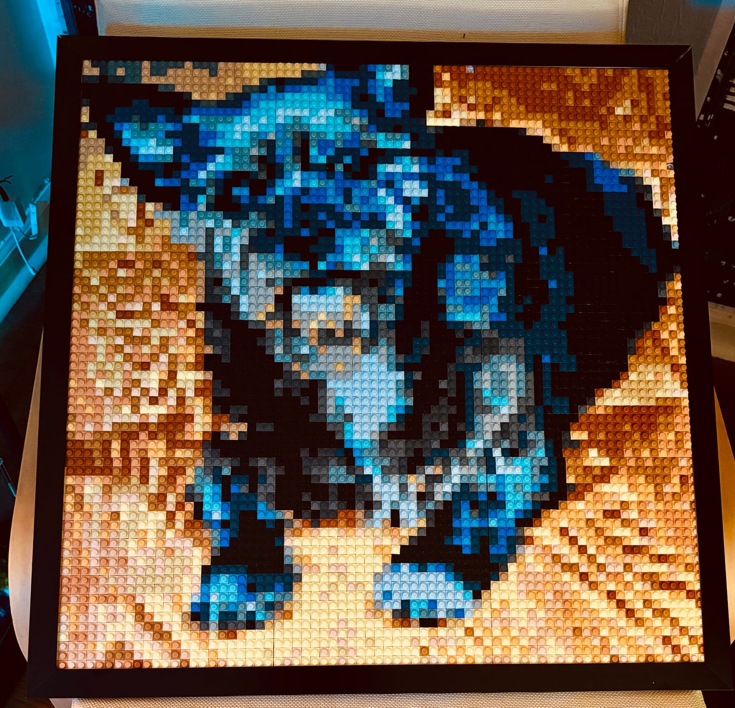 Customer photo review of Custom Design Brick Mosaic - 3x3 baseplates