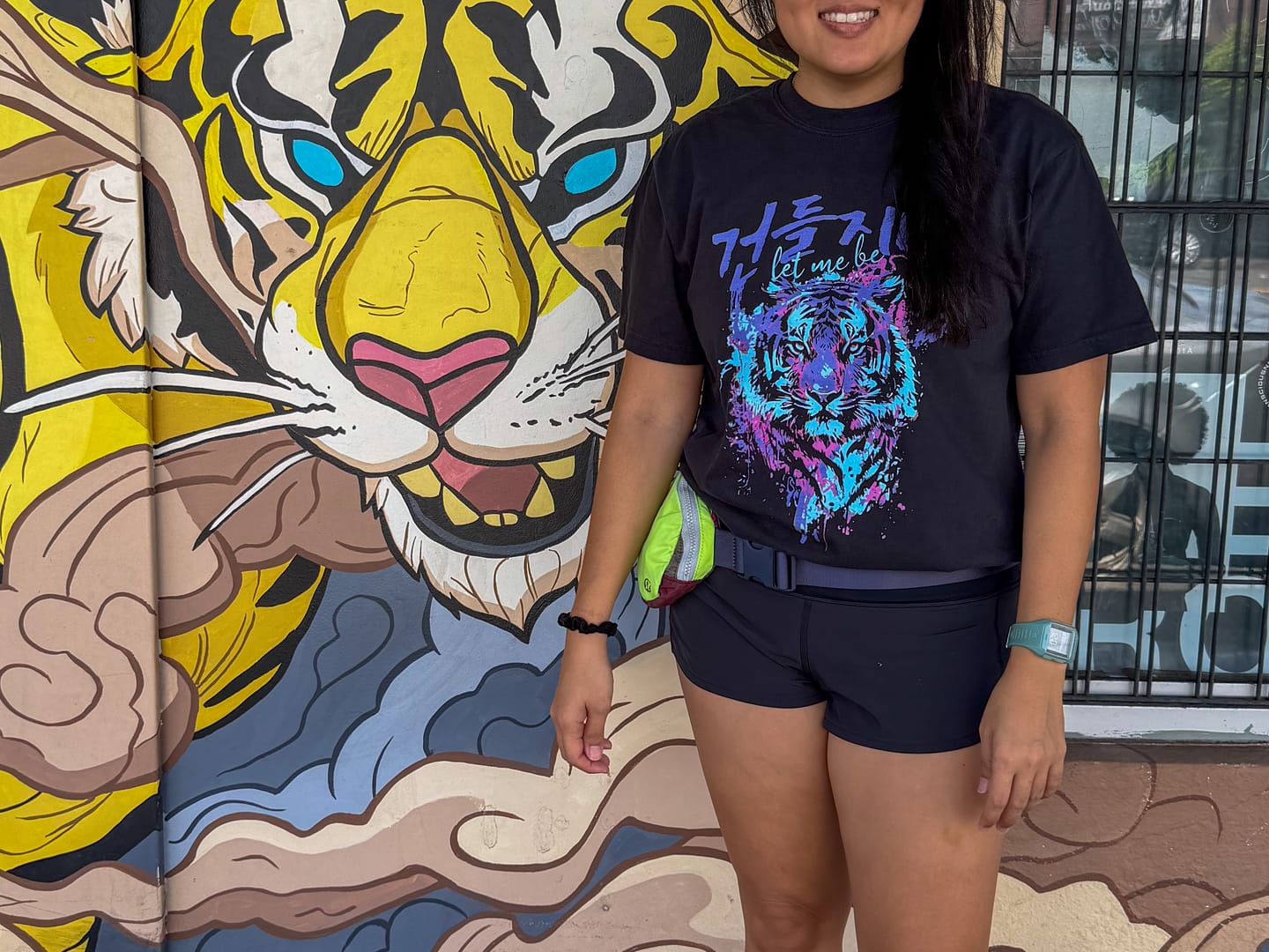 Customer photo review of 건들지 마 Let Me Be | Korean Tiger T-Shirt