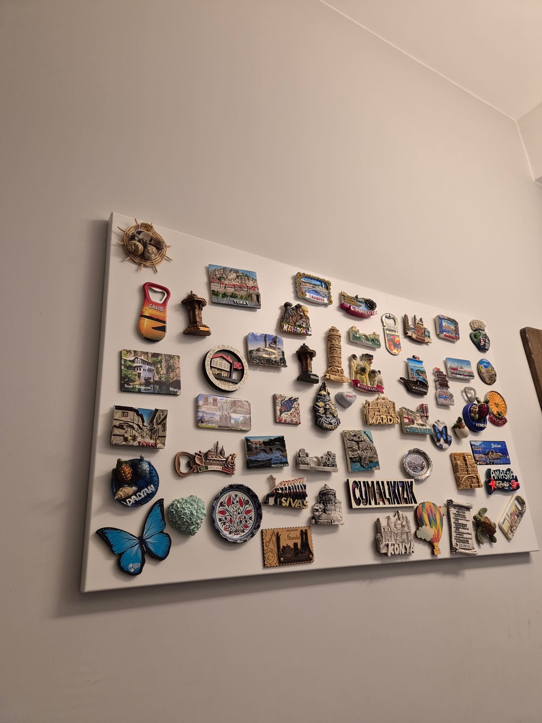 Customer photo review of Metal Magnet Panosu Beyaz