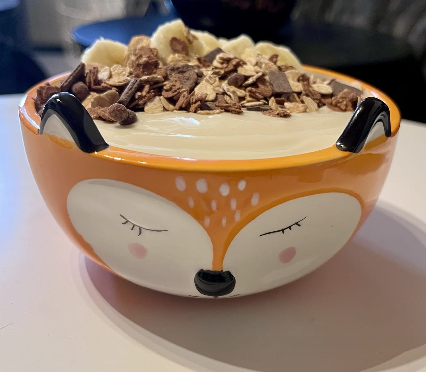 Customer photo review of Verträumte Fuchs Müslischale mit Henkeln