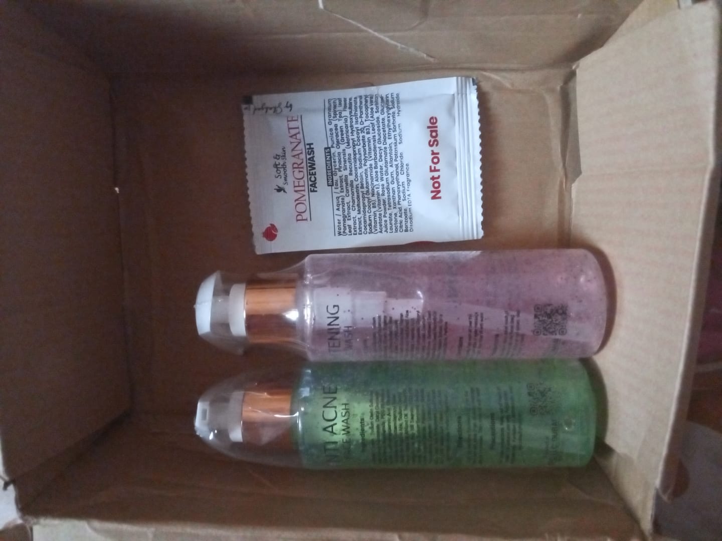 Customer photo review of Face Wash Bundle: Clear & Bright Face Fusion