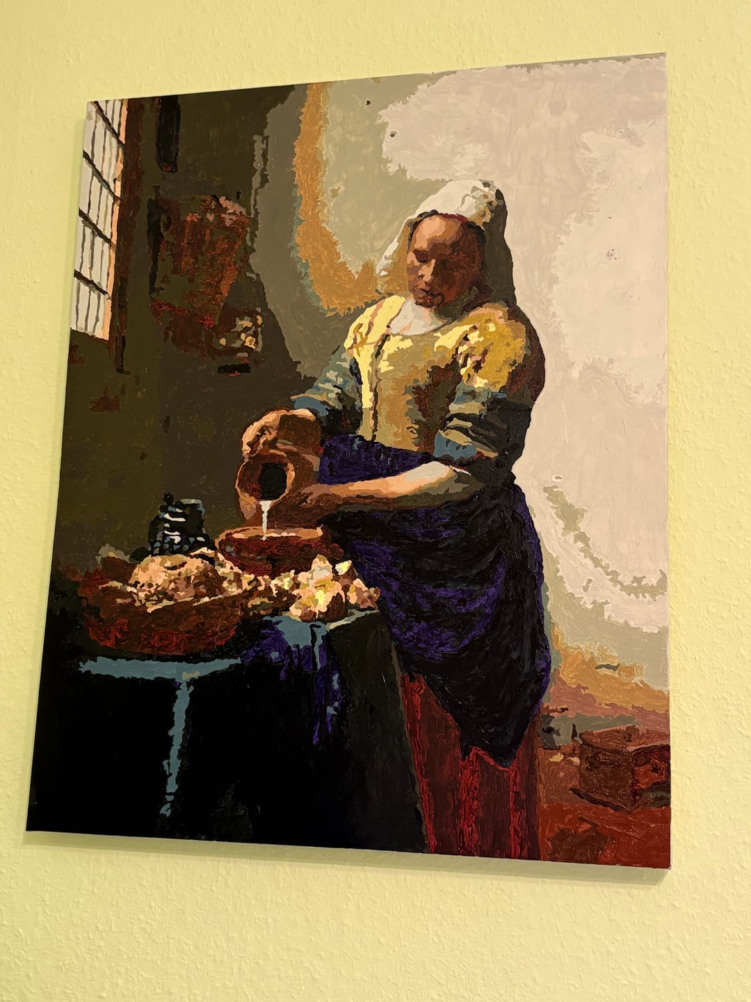 Customer photo review of Malen nach Zahlen - Das Milchmädchen - Johannes Vermeer