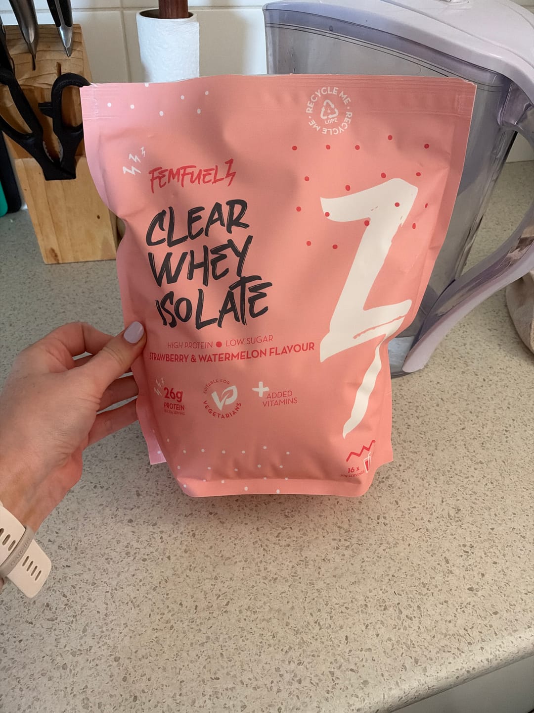 Customer photo review of Clear Whey Isolate Protein