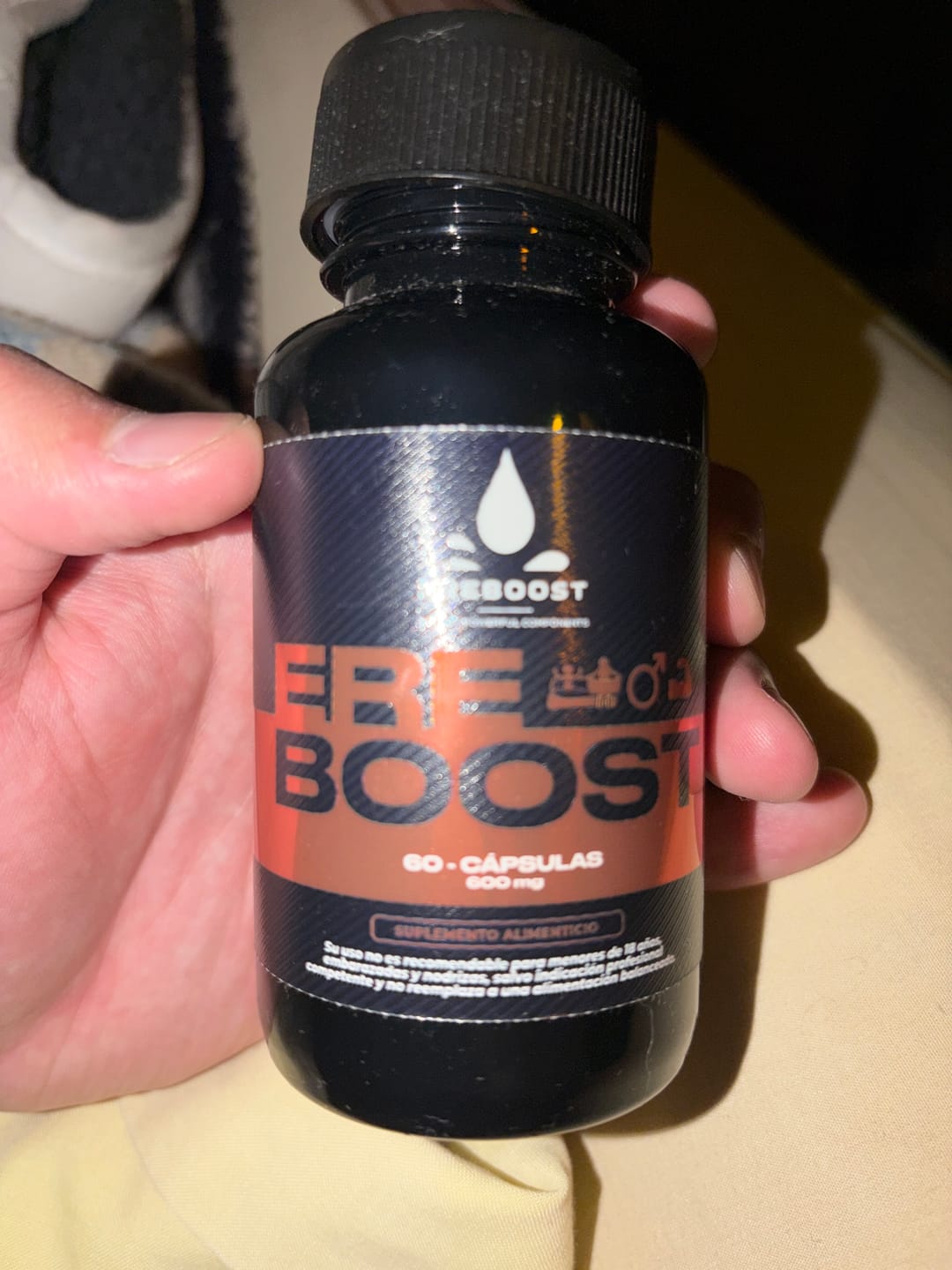 Customer photo review of EREBOOST | 60 Cápsulas