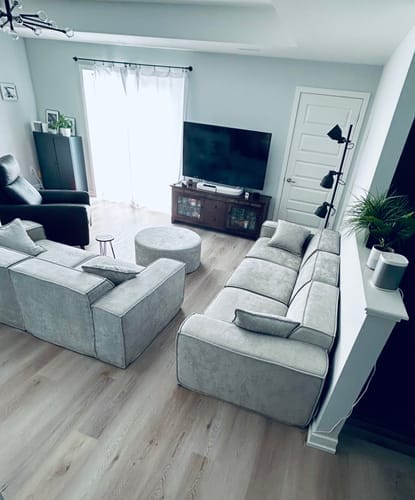Customer photo review of C8 Round Pouf Ottoman