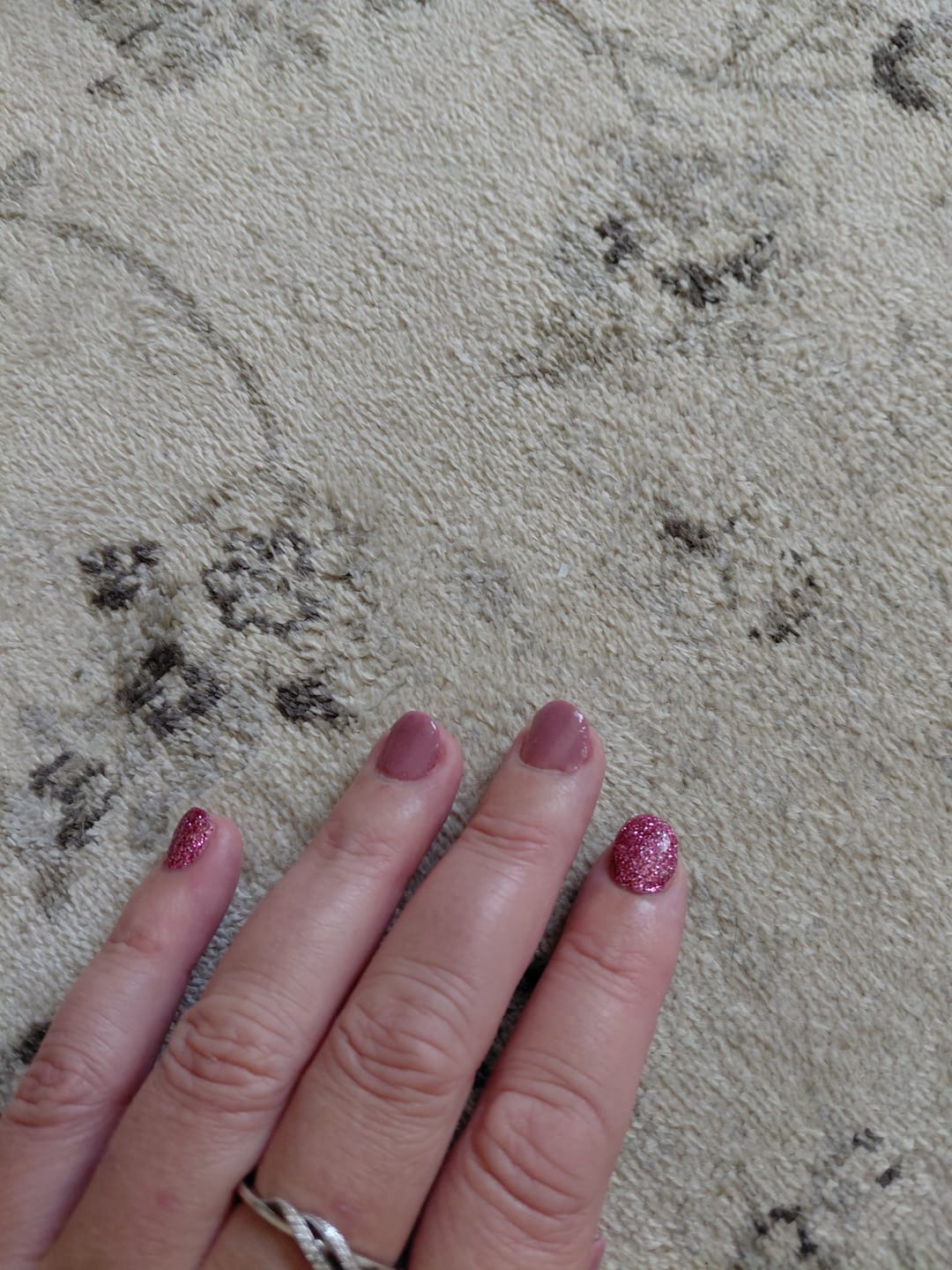 Customer photo review of Auburn Umber Dipping Powder