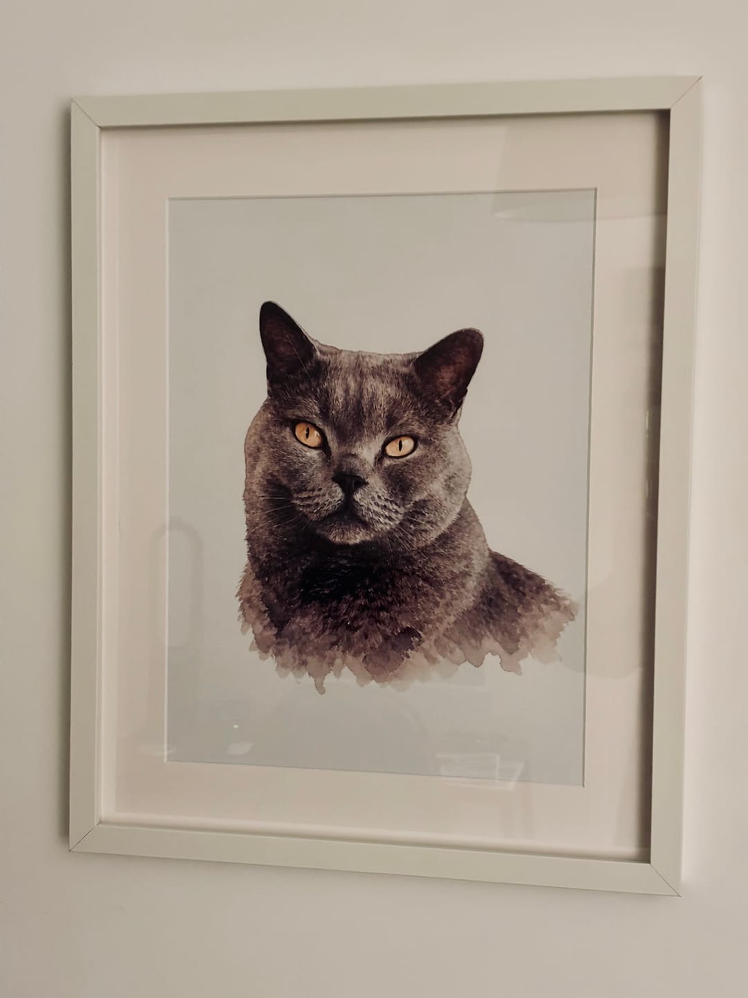 Customer photo review of Watercolours - Personalised Poster