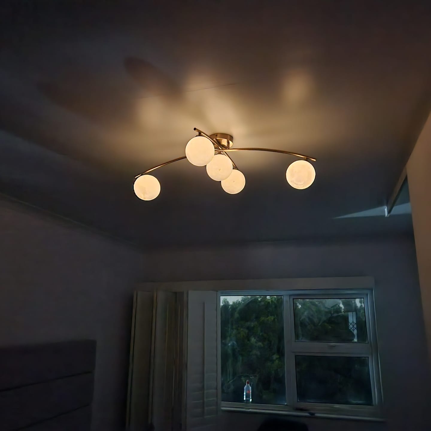 Customer photo review of Stellar 5 Light Gold Ceiling Light