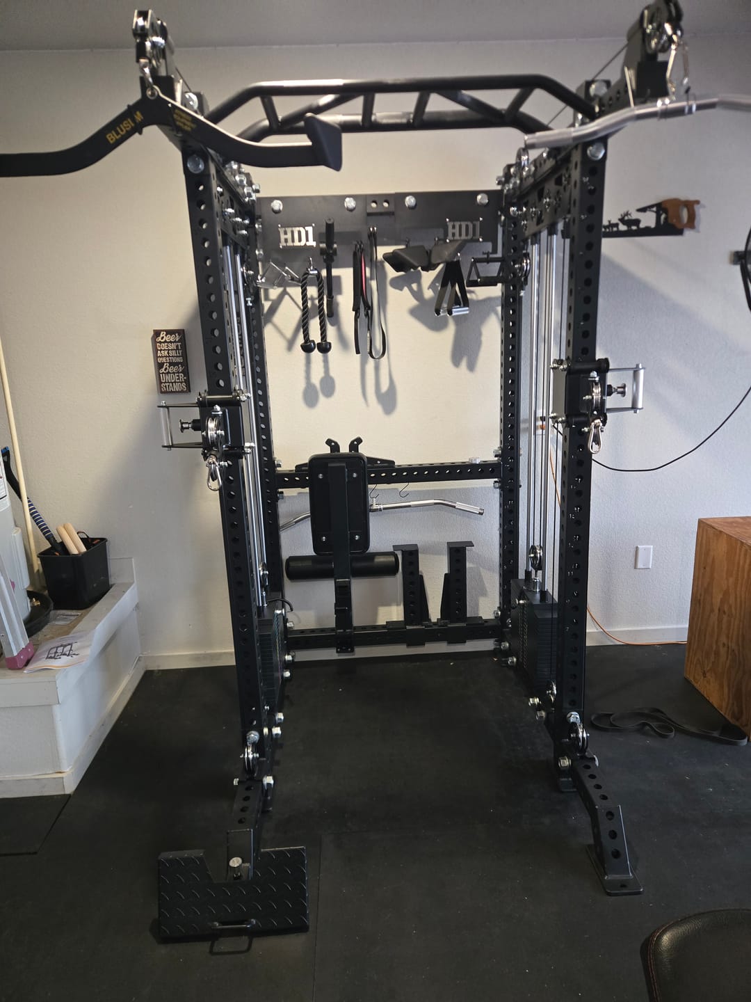 Customer photo review of HD1 Squat Rack Functional Trainer