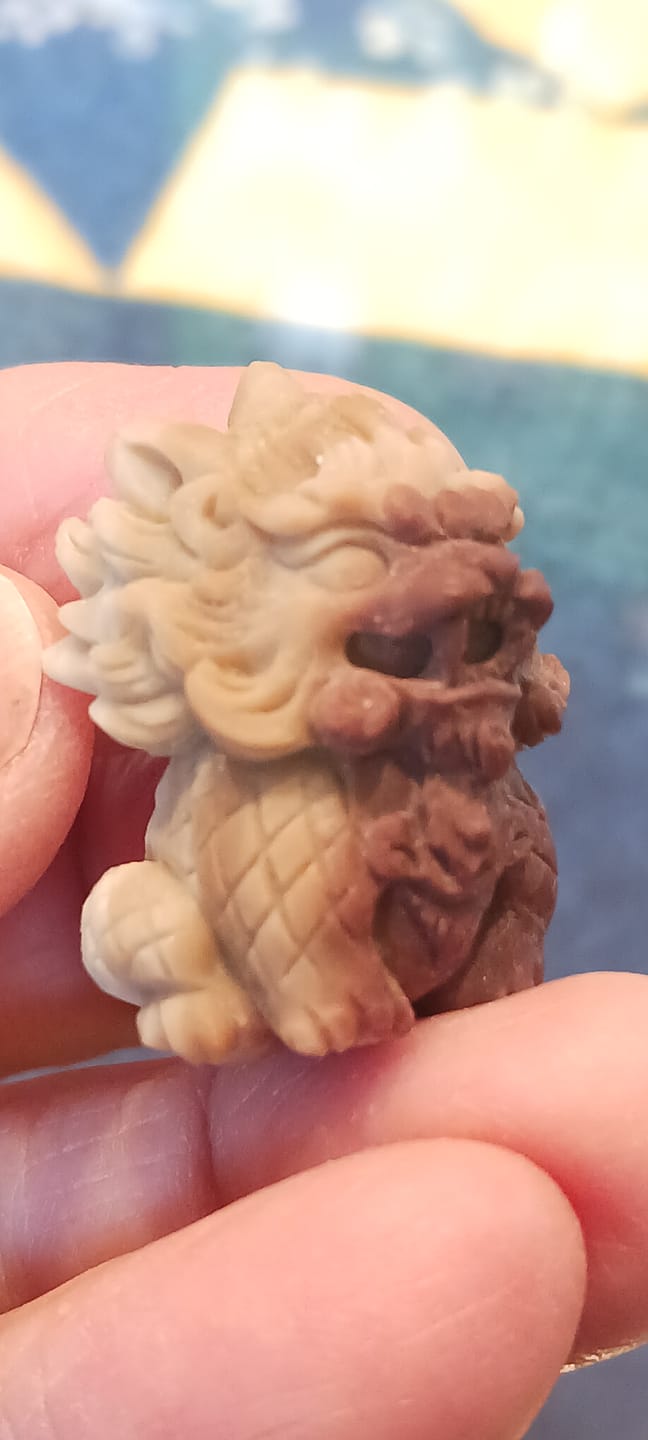 Customer photo review of Natural Crystal Cute Alashan Agate Qilin