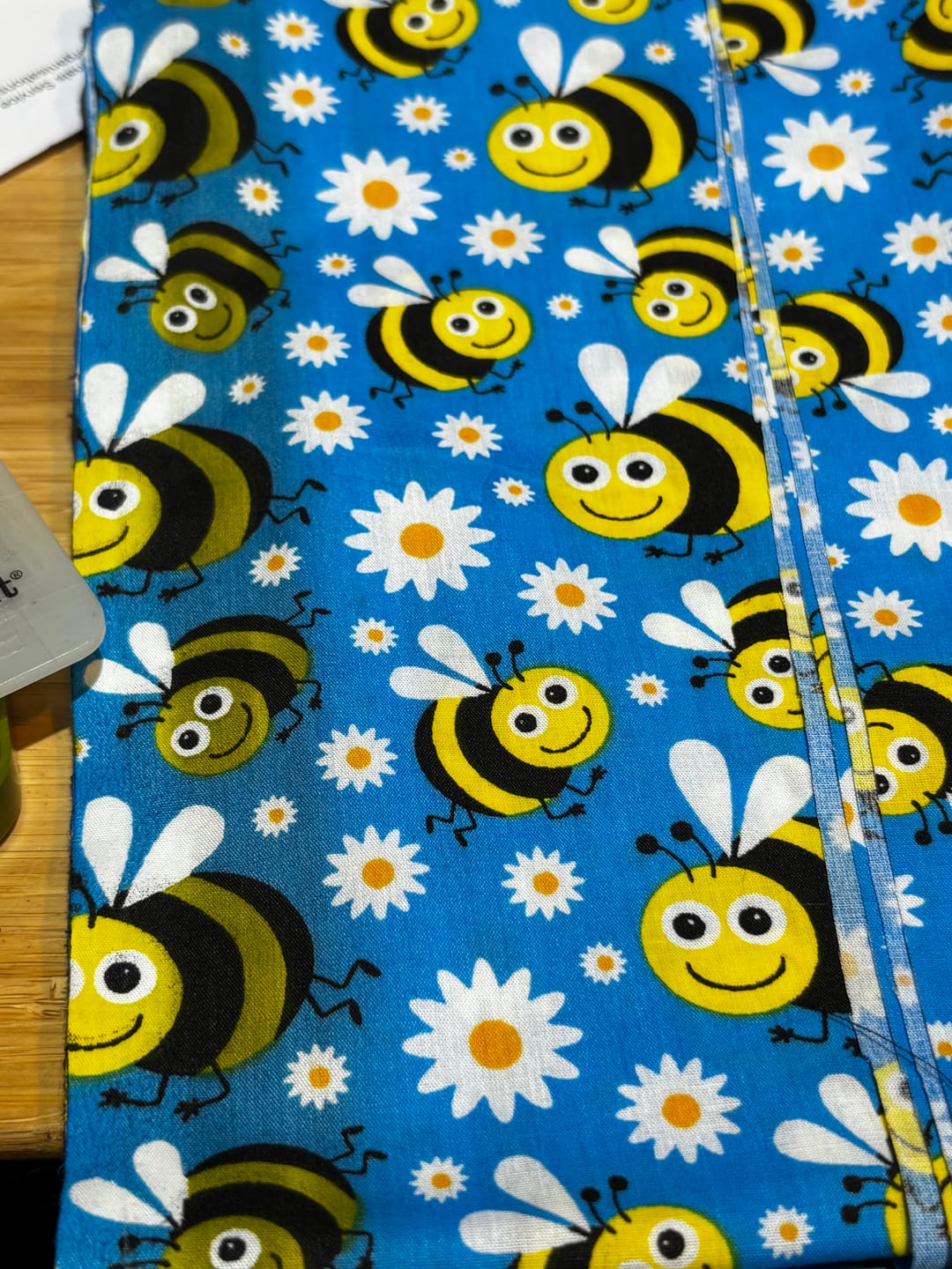 Customer photo review of Bees and Daisies Polycotton Fabric