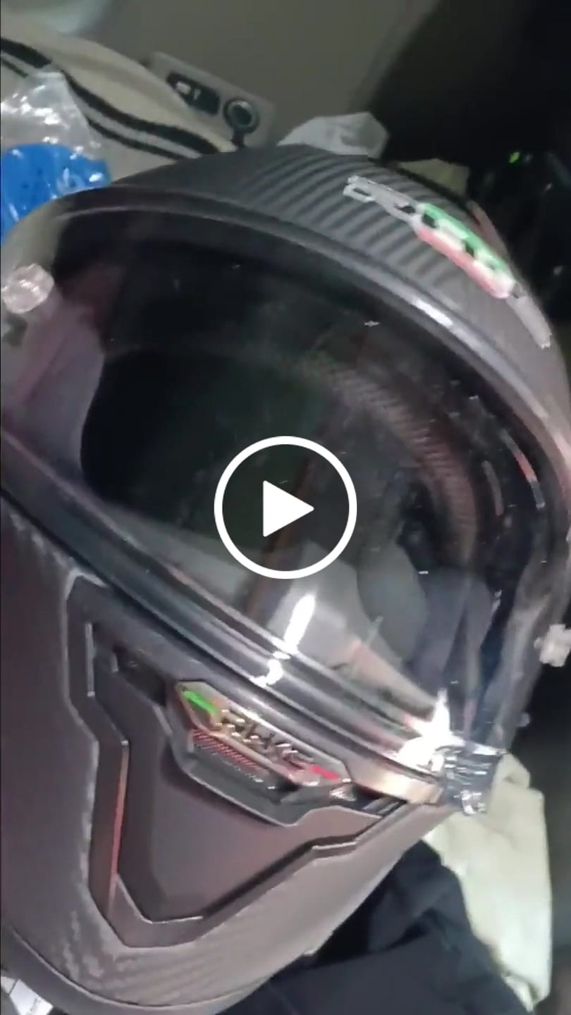 Customer video review of K3 Carbon Fiber Helmet - Bluetooth Headset