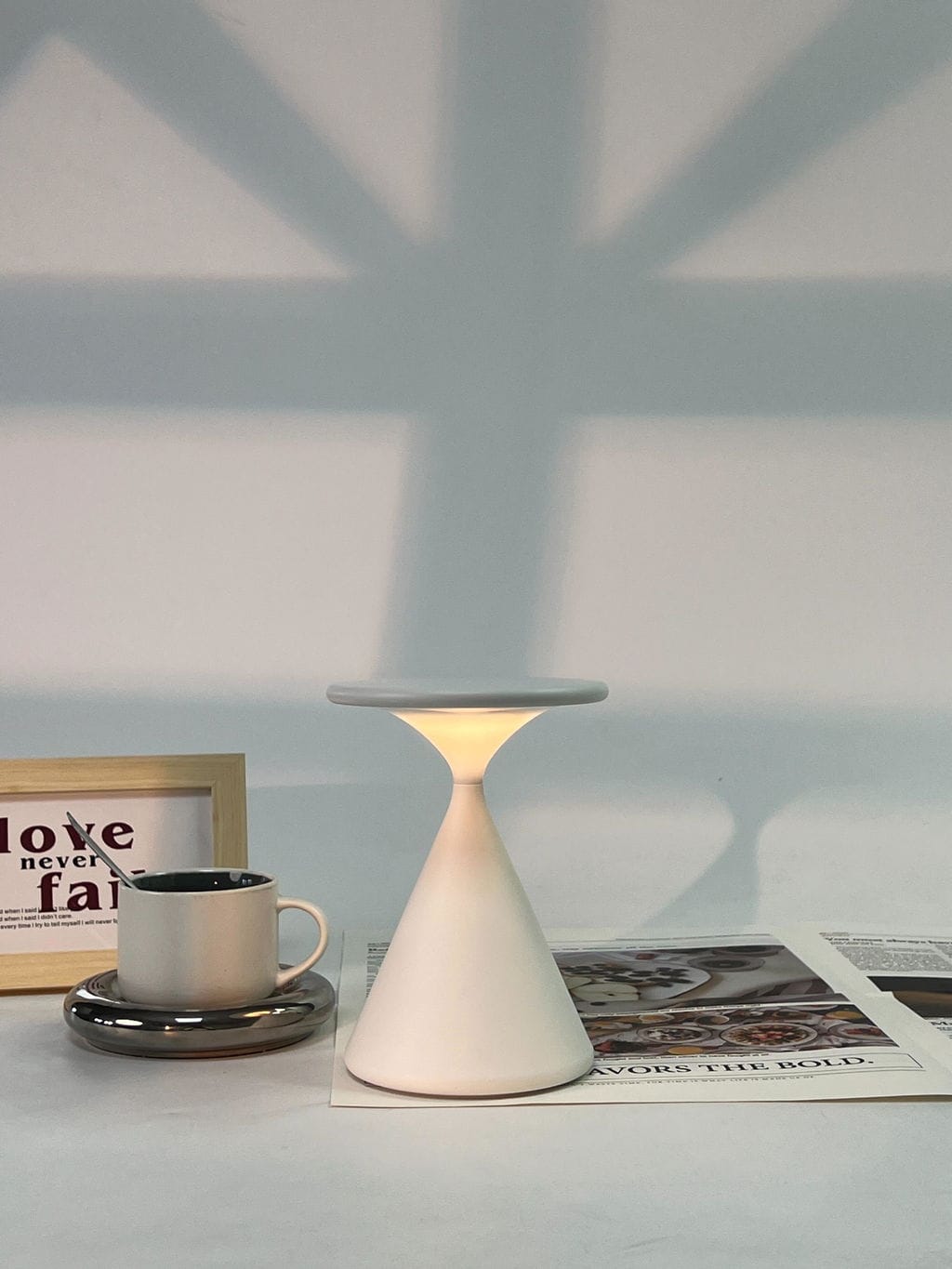 Customer photo review of Cordless Table Lamp, Built-in Battery, Touch Sensor, 20 cm