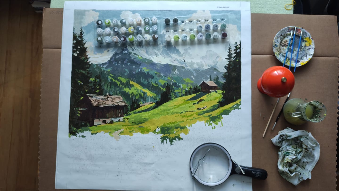 Customer photo review of Malen nach Zahlen - Der Weg in die Stille