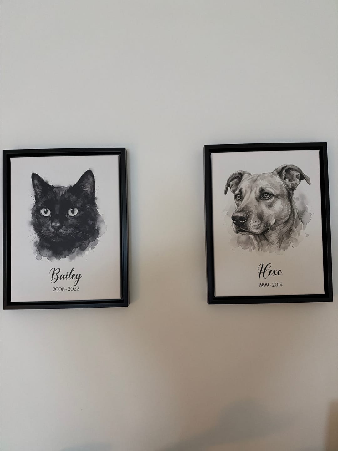Customer photo review of Dein Liebling als Aquarell-Kunstwerk