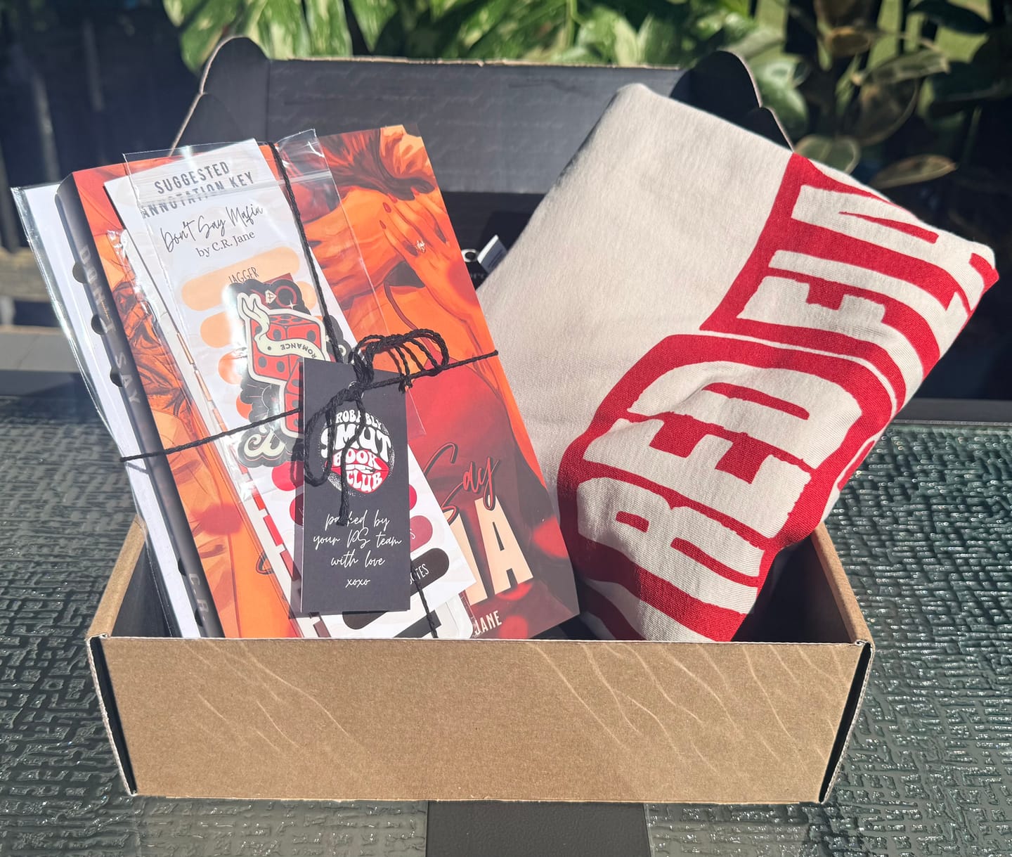 Customer photo review of smut slut book club subscription