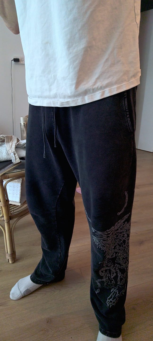 Customer photo review of BEAST OF DARKNESS SWEATPANTS