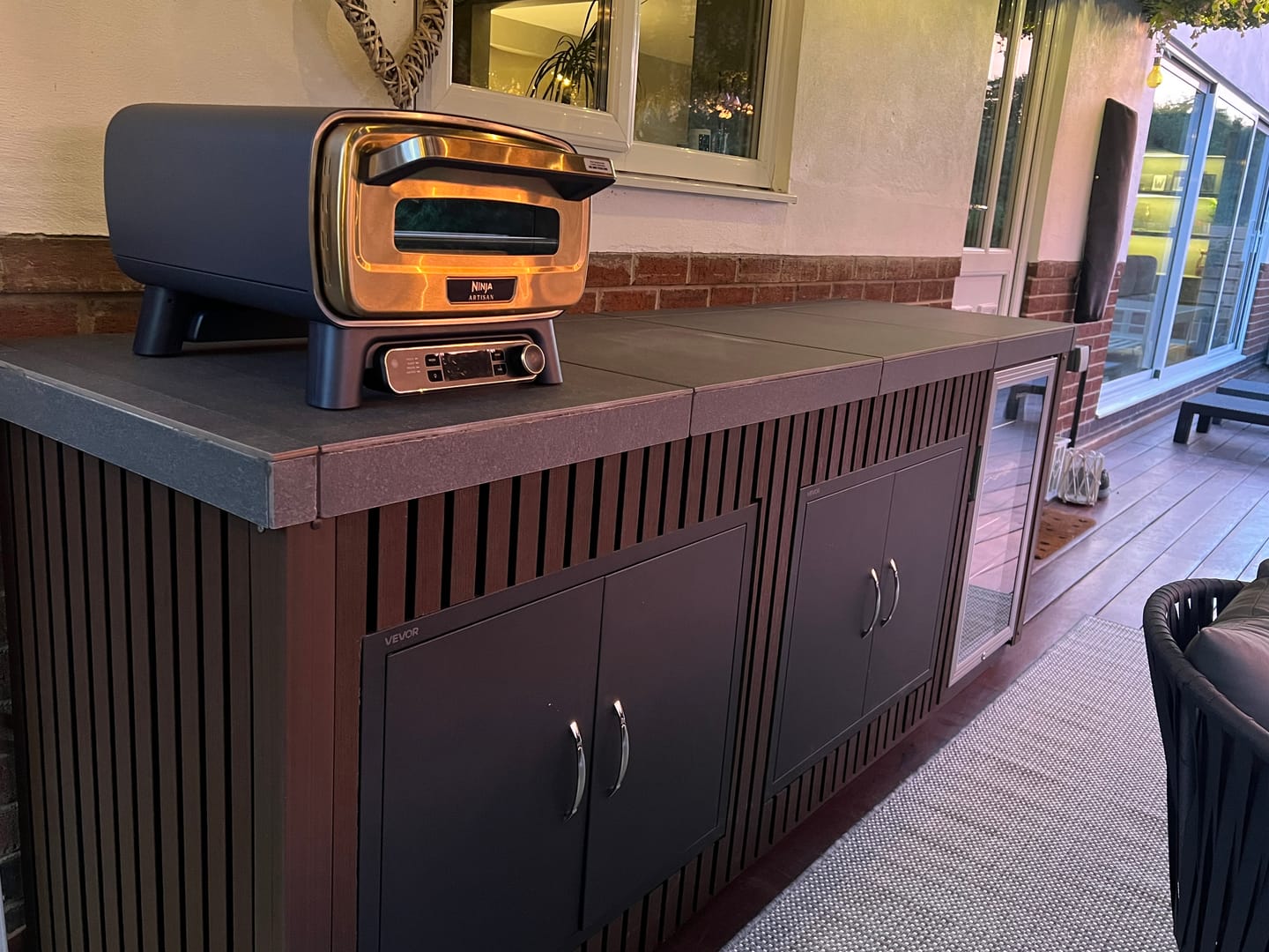 Customer photo review of 2.6M Rosewood WPC Exterior Wall Cladding