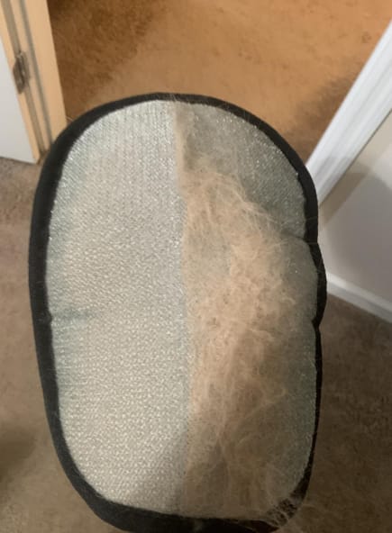 Customer photo review of Guante adiós pelos