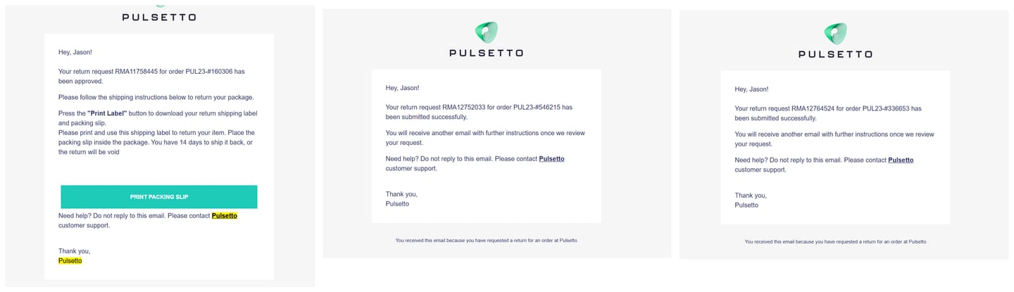 Customer photo review of Pulsetto vagus nerve stimulation device.