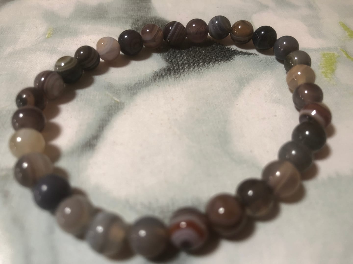 Customer photo review of Agata Botswana - bracciale elastico in sfere lavorate