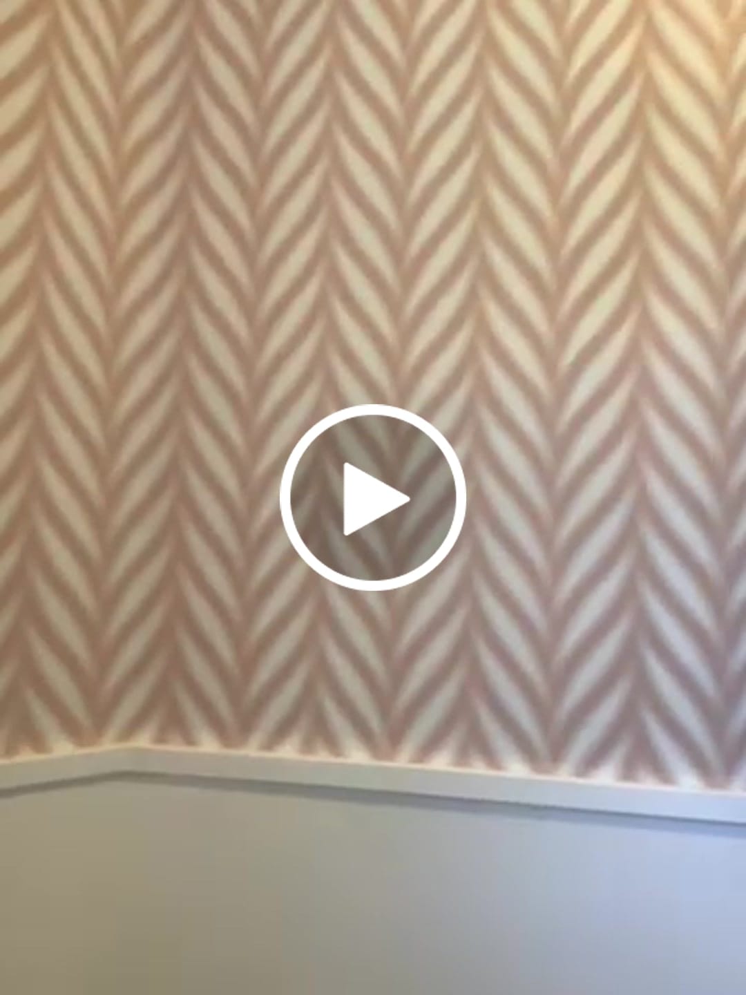 Customer video review of Lyla - Blue & White Chevrons Wallpaper