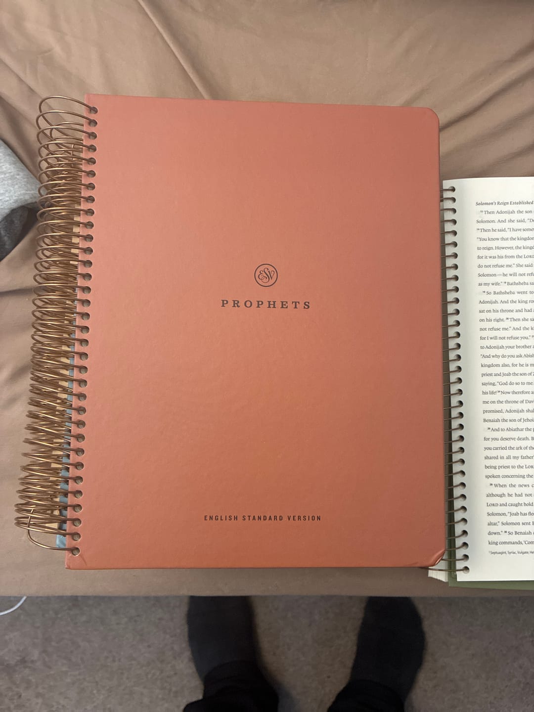 Customer photo review of Spiral Bible™ - ESV - Old Testament - Prophets