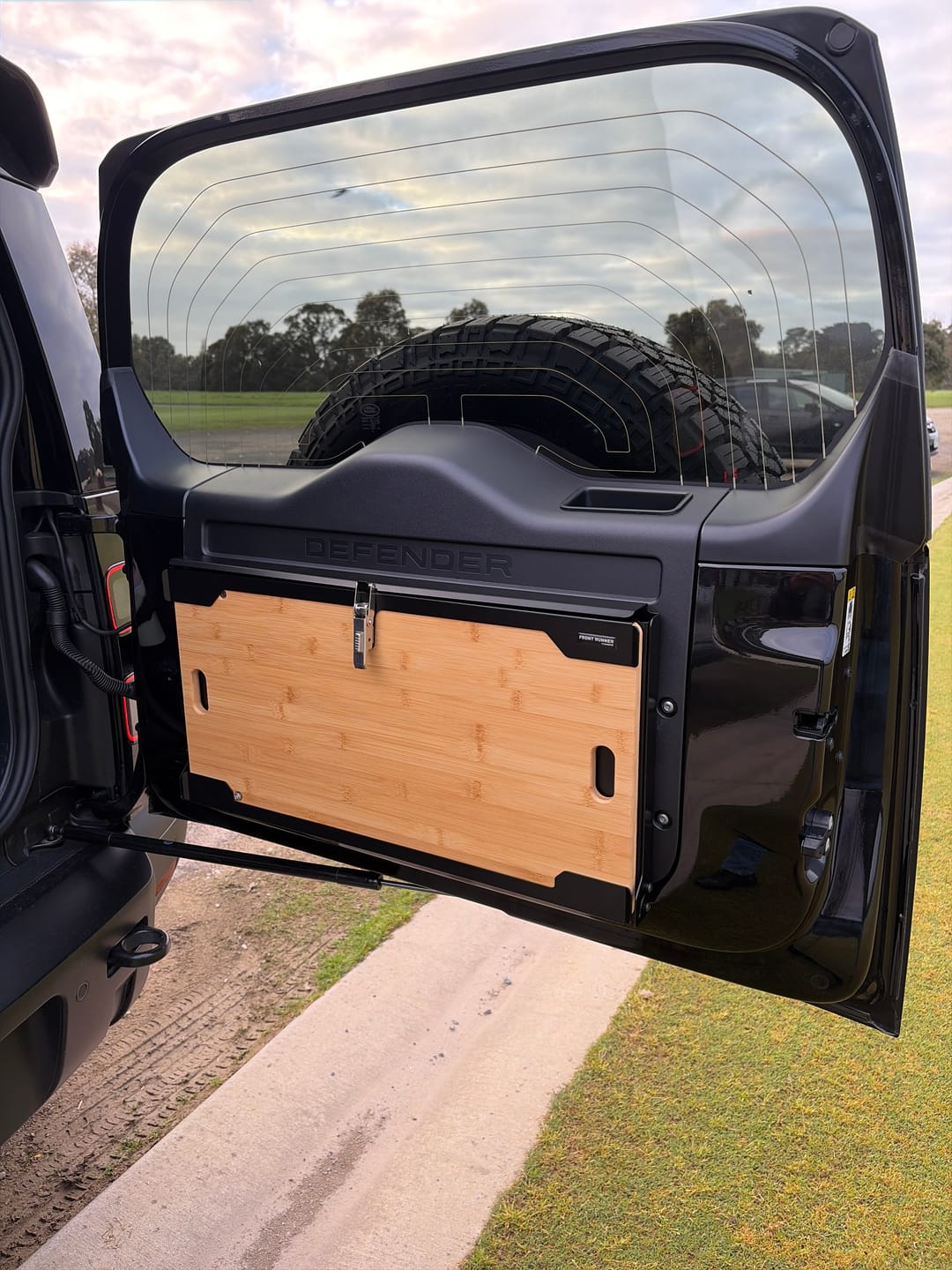 Customer photo review of FRONT RUNNER Drop Down Tailgate Table – Vehicle-Mounted Foldable Table – TBRA034